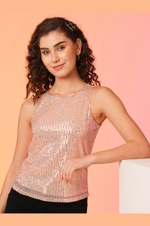 Globus Sequinned Net Party Top
