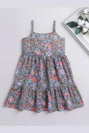 The Magic Wand Girls Floral Print A-Line Dress