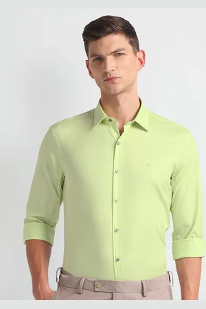 Arrow Slim Fit Twill Spread Collar Long Sleeves Formal Shirt