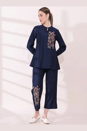 Anouk Embroidered Straight Top & Trouser