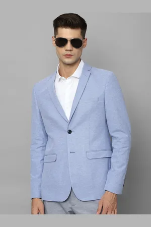 Louis Philippe Super Slim Fit Single Breasted Pure Cotton Blazers