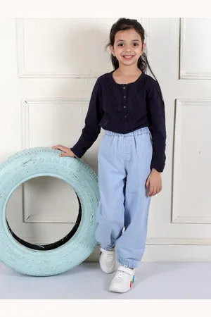 Superminis Girls Comfort Relaxed Fit Mid Rise Cotton Jeans