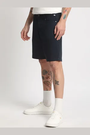 The Bear House Men Slim Fit Pure Cotton Denim Shorts
