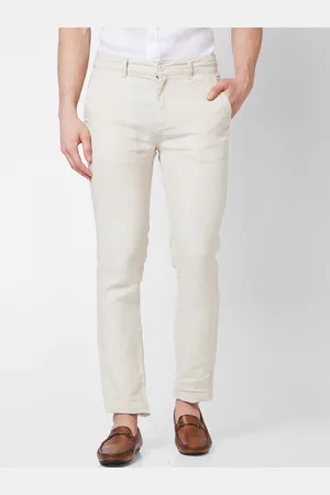 SPYKAR Men Mid-Rise Linen Regular Trouser