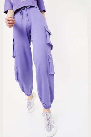 Max Collection Women Pure Cotton Cargo Joggers