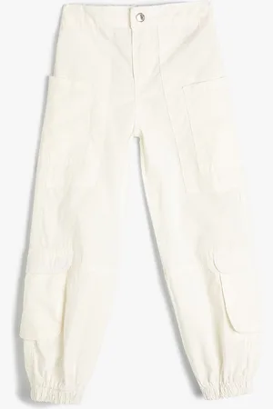 Koton Girls Clean Look Mid-Rise Slouchy Fit Cotton Jeans