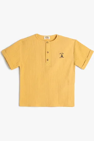 Koton Boys Opaque Cotton Casual Shirt