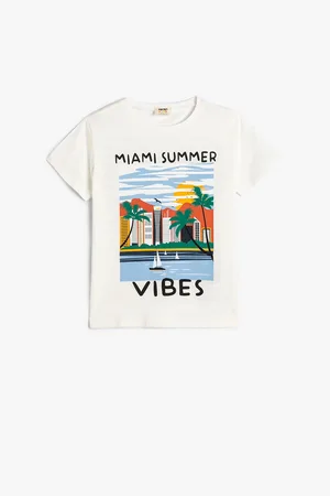 Koton Boys Graphic Printed Pure Cotton T-shirt