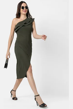 Campus Sheath Off-Shoulder Dress