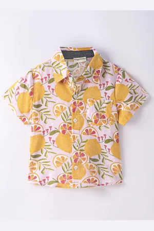 CrayonFlakes Boys Floral Printed Casual Shirt