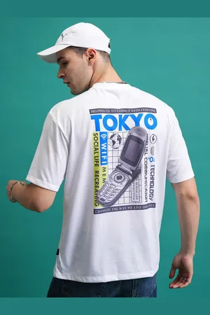Ketch Men Typography Printed Hooded Applique T-shirt