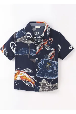 CrayonFlakes Boys Floral Printed Casual Shirt