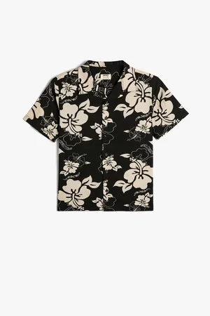 Koton Boys Floral Printed Cotton Casual Shirt