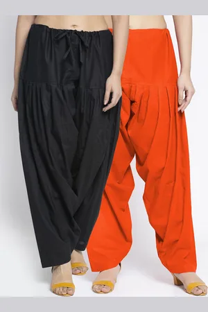 Jinfo Women Pack Of 2 Solid Pure Cotton Salwars