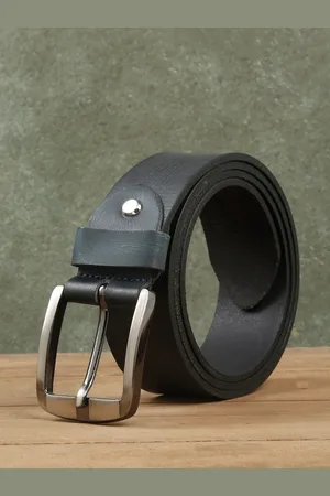 Teakwood Leathers Men Textured Leather Belt