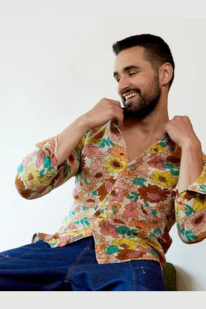 Campus Classic Floral Long Sleeves Spread Collar Printed Casual Shirt