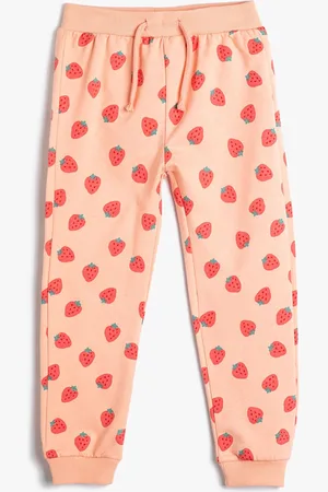 Koton Girls Printed Pure Cotton Joggers