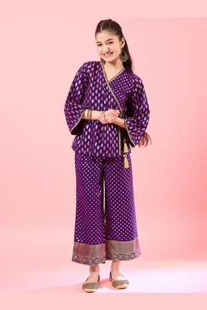 pspeaches Girls Printed Top with Pyjamas