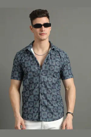 PAUL STREET Men Standard Slim Fit Opaque Geometric Printed Casual Shirt