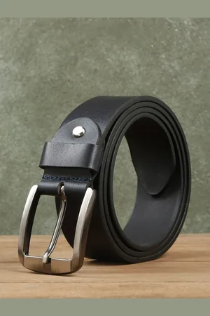 Teakwood Leathers Men Textured Leather Belt