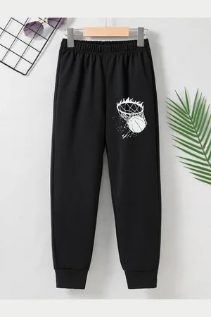Stylecast Girls Black Conversational Printed Original Jogger