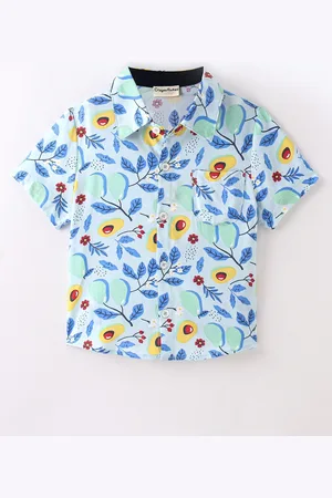 CrayonFlakes Boys Floral Printed Casual Shirt