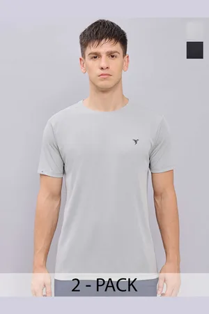 TECHNOSPORT Pack Of 2 Antimicrobial Slim Fit Training T-shirt