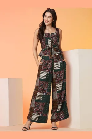 Globus Ethnic Printed Tie Up Co Ord Set