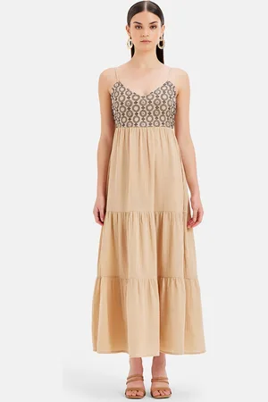 Kazo Embellished Cotton Maxi Dress