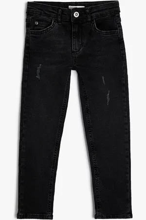 Koton Boys Slim Fit Low Distress Mid-Rise Stretchable Jeans