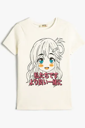 Koton Girls Graphic Printed Short Sleeves T-shirt