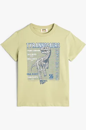 Koton Boys Typography Printed Extended Sleeves Cotton T-shirt