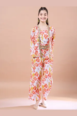 pspeaches Girls Printed Top with Pyjamas
