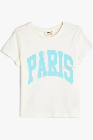 Koton Girls Typography Printed Pure Cotton T-shirt