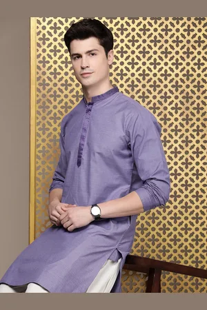 House of Pataudi Jashn Men Pure Cotton Kurta with Salwar