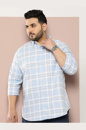 Sztori Men Plus Size Original Checked Casual Shirt