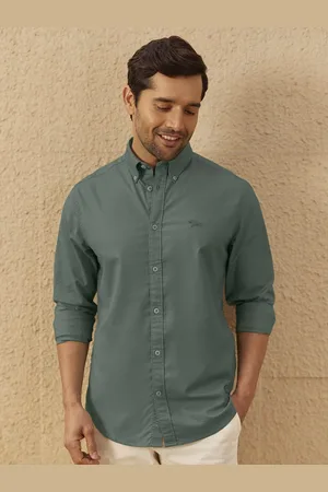 Andamen Premium Slim Fit Full Sleeves Button-Down Collar Casual Shirt