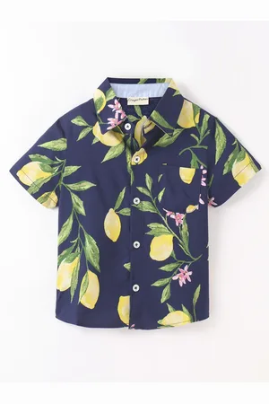 CrayonFlakes Boys Floral Printed Casual Shirt