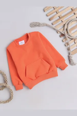 Knitting Doodles Kids Round Neck Fleece Pullover Sweatshirt