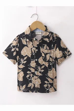 CrayonFlakes Boys Floral Regular Printed Casual Shirt