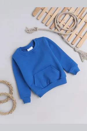 Knitting Doodles Kids Long Sleeves Fleece Pullover Sweatshirt