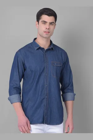 Cobb Spread Collar Long Sleeves Slim Fit Shirt