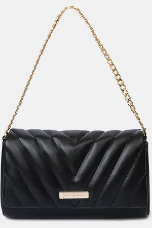 Mast & Harbour PU Structured Shoulder Bag with Quilted