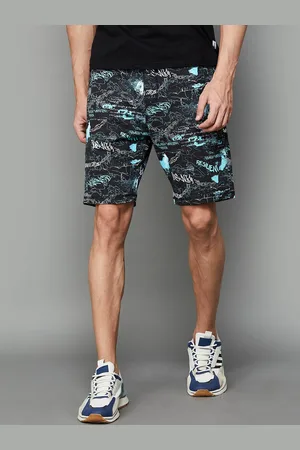 Lifestyle Men Typography Printed Cotton Shorts
