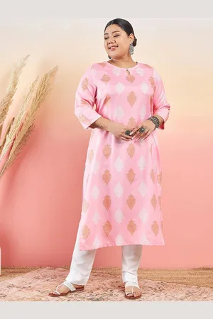 Sztori Ethnic Motifs Printed Keyhole Neck Straight Kurta With Trouser