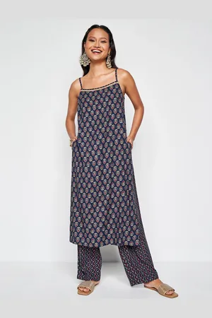 Global Desi Ethnic Motifs Printed Kurta with Palazzos