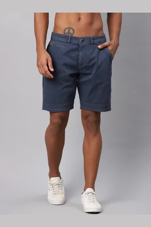 Roadster Men Blue Solid Regular Fit Shorts