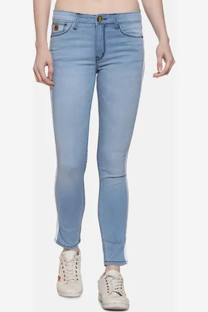 Campus Women Blue Smart Mid-Rise Clean Look Cotton Jeans
