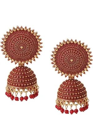 Keviv Dome Shaped Drop Earrings