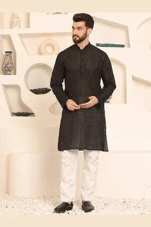 Armaan Ethnic Embroidered Regular Chikankari Pure Cotton Kurta & Pyjama